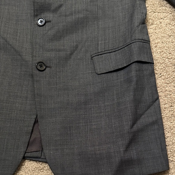 Lauren Ralph Lauren Mens Two-Button Wool Sport Coat Blazer Gray Size 40L - Picture 4 of 9